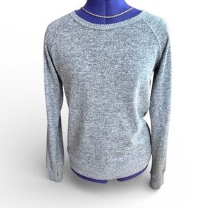 Six Fifty Lace Up Sweater Gray Women’s Size Small